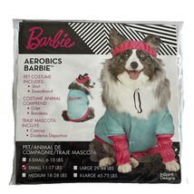 Barbie Aerobics 2 PC Dog Costume Shirt &amp; Sweatband, Halloween SZ Small 1... - $14.24