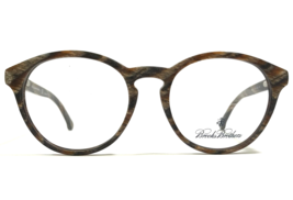 Brooks Brothers Eyeglasses Frames BB2018 6015 Brown Horn Round 51-18-145 - £55.09 GBP