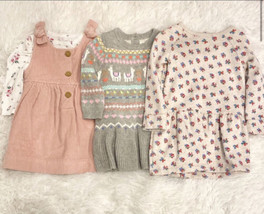LOT 3 Outfits Baby Gap Boden Sweater Sweatshirt Dress Corduroy 6-12 Mos NEW - £31.89 GBP