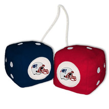 New England Patriots  3&quot; Fuzzy Dice - NFL - $11.63