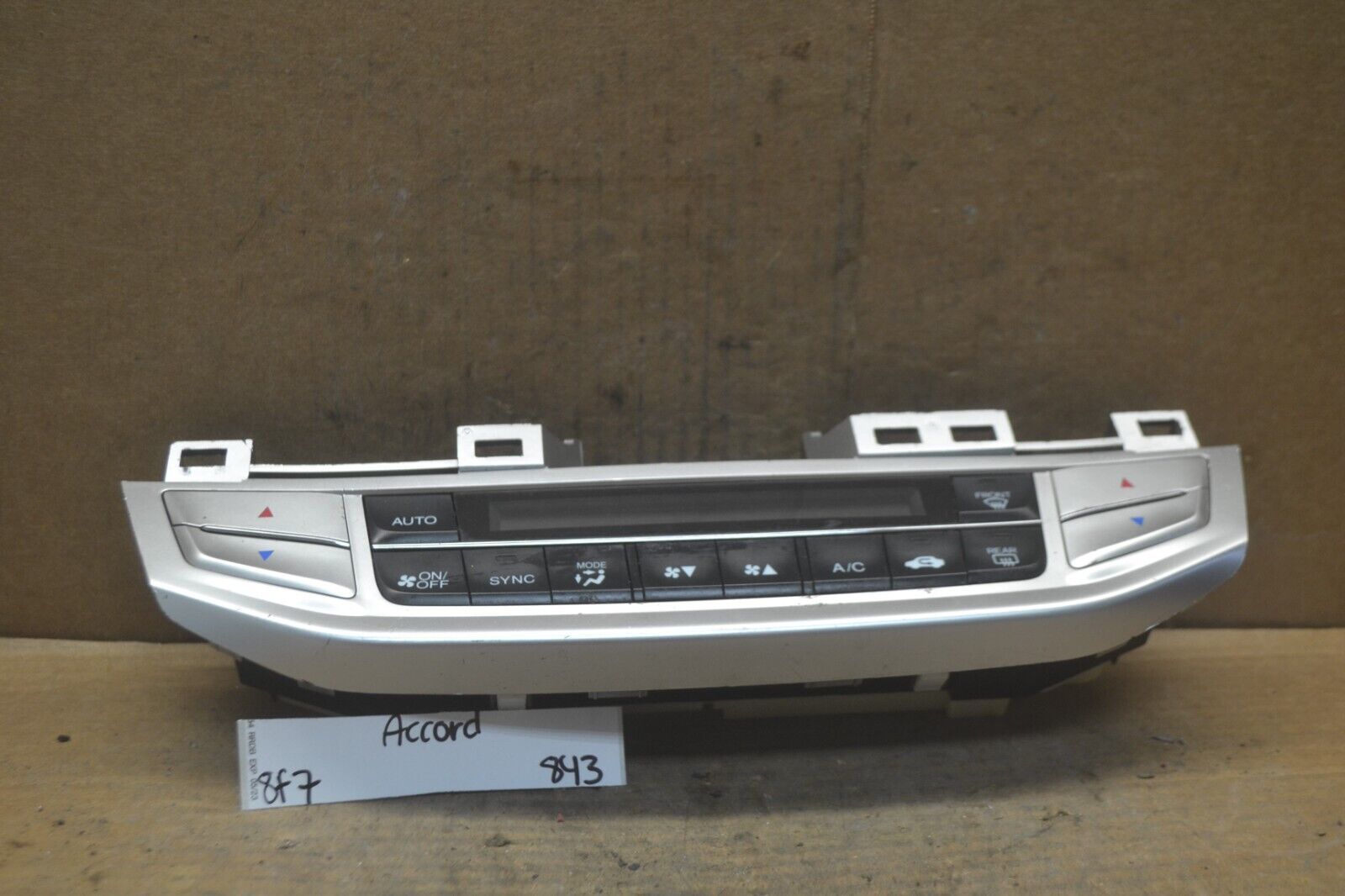 13-15 Honda Accord AC Temperature Control BH79600T2FA611M1 Panel 843-8f7 - $9.99