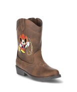 Boys Mickey Mouse Cowboy Boots Size 7 8 9 10 11 or 12 Faux Leather Disney - $28.95