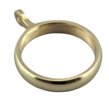 Pack of 4 Polished Brass Curtain Rings For 19mm 25mm &amp; 35mm Pole, Drapery Rings  - £3.94 GBP+