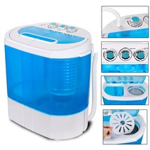 Mini Portable 9Lbs Washing Machine Compact Rv Dorm Laundry Washer Spin D... - $161.99