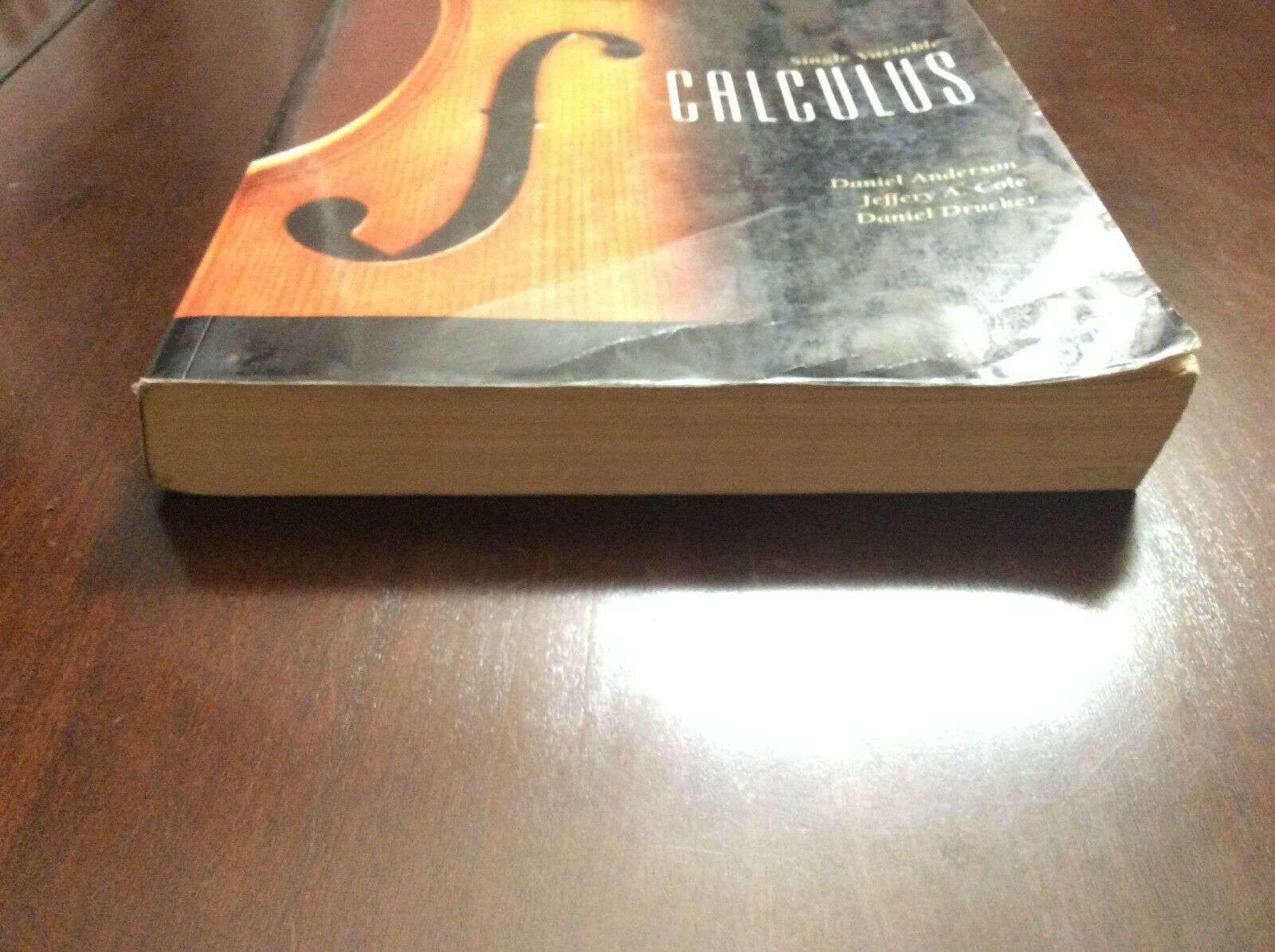 SINGLE VARIABLE CALCULUS by ANDERSON, COLE, AND DRUCKER - 6TH EDITION - $24.95