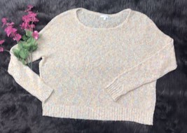 Under Skies Fine Knit L/S Sweater Icecream Pastels Sz L - £12.73 GBP