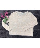 Under Skies Fine Knit L/S Sweater Icecream Pastels Sz L - £12.80 GBP