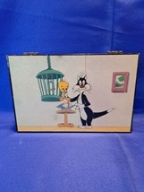 rare vtg Sylvester &amp; Tweety Bird Music Jewelry Box 1992 Warner Bros Loon... - £32.91 GBP