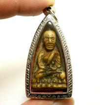 Lp Tuad 2505 Thuad Wat Changhai 1962 Thai Life Protection Buddha Lucky Pendant - £293.46 GBP