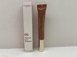 Clarins Natural Lip Perfector #06 Rosewood Shimmer Full Size NIB - £11.87 GBP