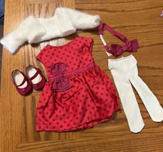 American Girl Doll MARYELLEN Christmas Party Outfit complete 2016 VGC sh... - $98.95