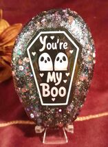 You&#39;re My Boo Mixed Media ROCK Decor Shelf Lovers Friends Garden Basket ... - $8.95