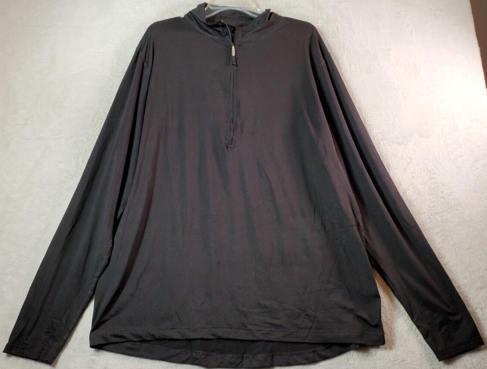Magellan Sweatshirt Men Size 2XL Black Polyester Long Casual Sleeve Logo... - $12.20