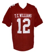 Sunshine Bass Remember The Titans Movie New Men Football Jersey Maroon A... - $54.66 CAD