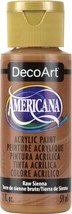 Americana Acrylic Paint 2oz Raw Sienna Opaque - $440.07 MXN