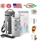 Versatile Portable Lunch Box - 3-Tier Insulated Food Container with Extr... - $78.32 CAD
