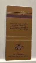 The Garden City Matchbook Cover San Jose, California - $4.70