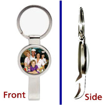 ALICE tv show cast Linda Lavin Pendant Keychain silver tone secret bottl... - $237.02 MXN