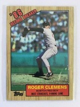 1987 Topps Roger Clemens Record Breaker Boston Red Sox No. 1 - £1.37 GBP