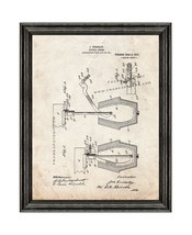 Pottery Jigger Patent Print Old Look with Black Wood Frame - £19.55 GBP+
