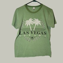 Las Vegas Shirt Mens Womens Medium Green Short Sleeve Casual - $14.95