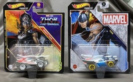 2022 Hot Wheels Marvel Character Cars MIGHTY THOR Love and Thunder &amp; Thor Marvel - £11.18 GBP