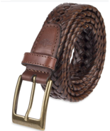 Dockers Men&#39;s Leather Braided Casual &amp; Dress Belt Size 38 - £22.34 GBP