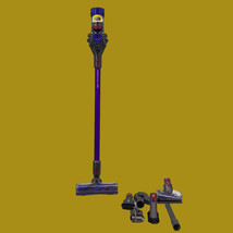 Dyson V8 Cordless Stick Vacuum Cleaner Black Body + Purple Wand #U0389 - £129.57 GBP