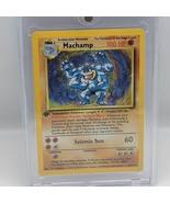 Pokemon Machamp True 1st Edition Holo Rare Base Set Card 8/102 1999 Stage 2 - £46.19 GBP