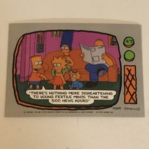 The Simpson’s Trading Card 1990 #47 Homer Marge Bart Maggie &amp; Lisa Simpson - £1.53 GBP