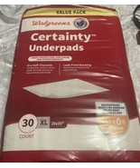 Certainty Walgreens Max Absorbency Underpads XLarge 29&quot;x35&quot; ~ 30 Count ~... - £22.51 GBP