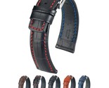 Hirsch Grand Duke Leather Watch Strap - Brown - L - 18mm / 16mm - Shiny ... - £70.14 GBP