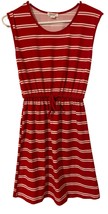 Exist  Dress Women&#39;s Small Red White Striped Blouson Sleeveless Knee Length - £8.68 GBP