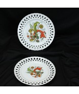 Berggren Rosmaling Lattice Plates 9 1/4&quot;  Lot of 2 - $29.39