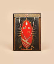 Isha Life Linga Bhairavi Photo - Kumkum 6x8 (Framed with Back Stand) - $7.89