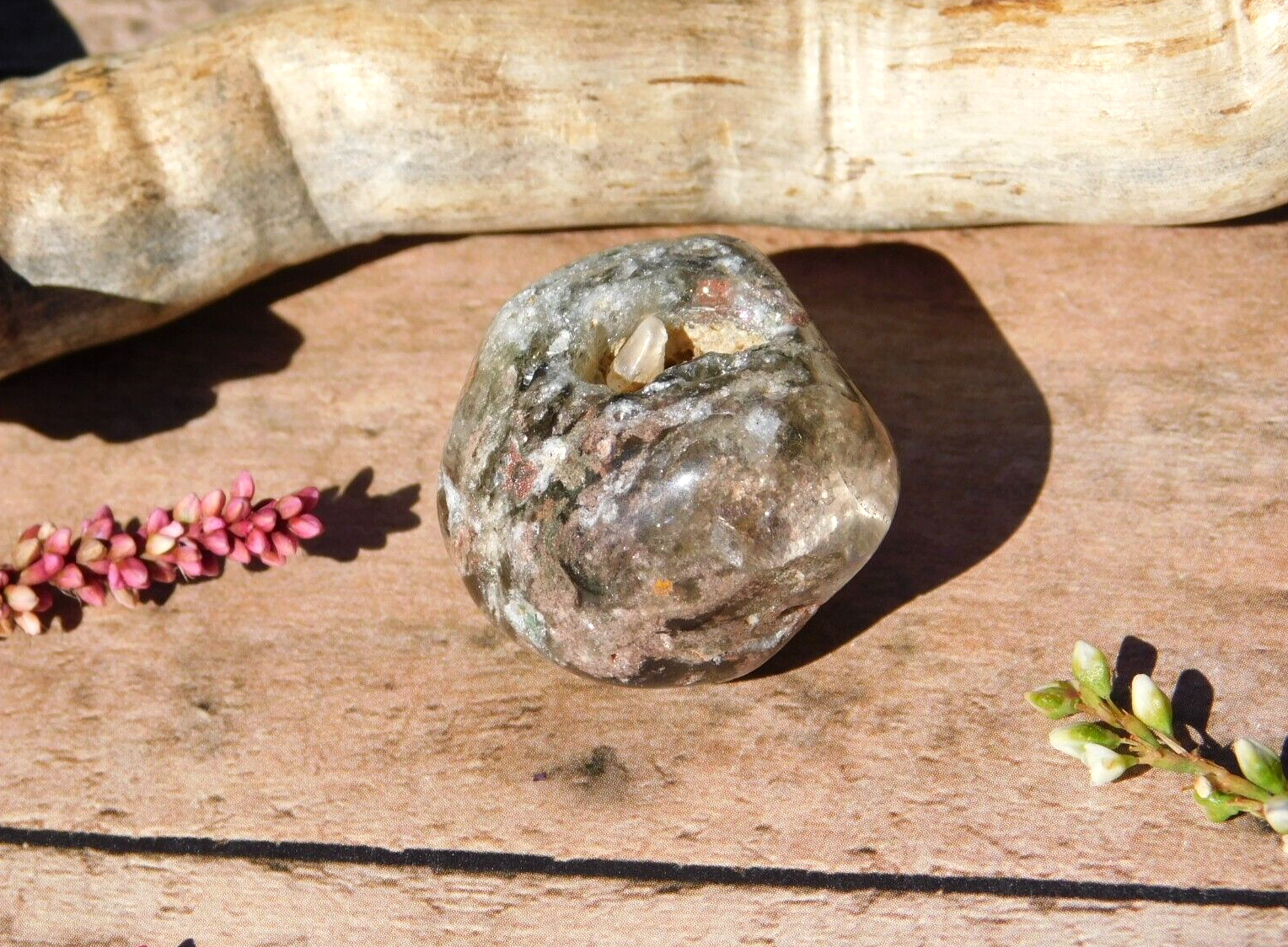 Lodolite Scenic World Garden Quartz Crystal Shamanic Dreamstone Energy H... - $18.00