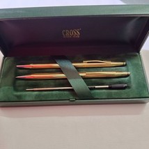 Cross 18kt Gold filled  Ball Point Pen &amp; Pencil Set - £350.34 GBP