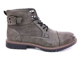 River Island Men&#39;s Brockton Dark Grey Lace Up Boots UK 11 US 12 - £59.43 GBP