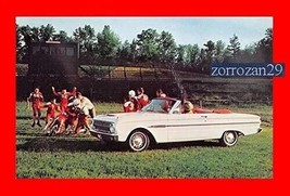 1963 FORD FALCON SPORTS CONVERTIBLE VINTAGE FACTORY COLOR POSTCARD -USA-... - £10.74 GBP