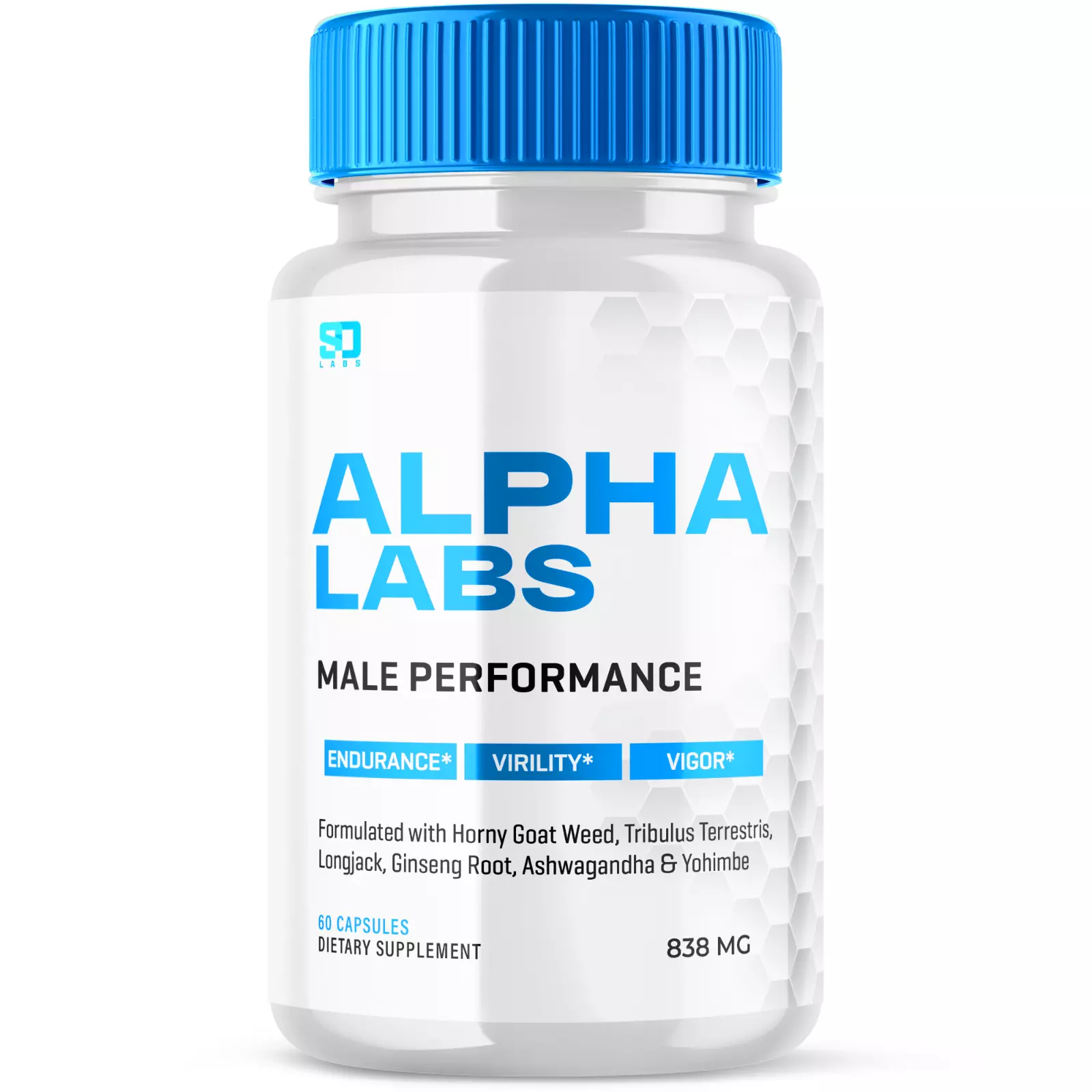 Alpha Labs Male Health Pills for Vitality and Performance Support 60 Cap... - $45.15