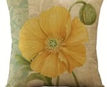 Handcrafted ~ Vintage Spring Flower ~ Decorative Pillow Cover ~ 18&quot; Squa... - £22.35 GBP