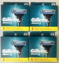 4 Pack Gillette Mach3 Razor Blade Refills 32 Cartridges Total NEW - $49.99