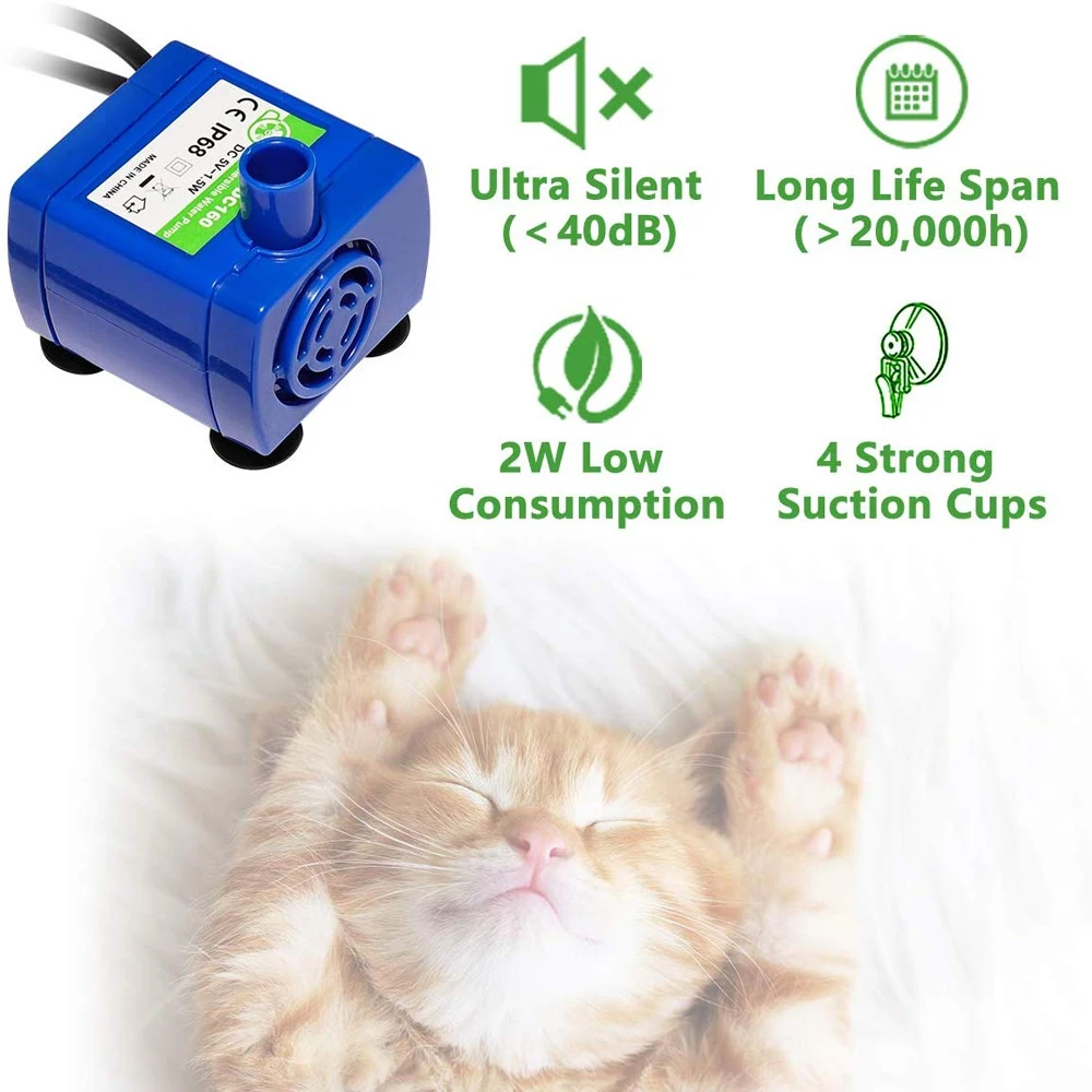 House Home Water Pump  Pet Cat Water Fountain Motor Accessories Replacement for  - £19.66 GBP