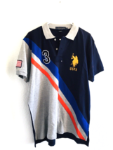 Men&#39;s Slim Fit Embroidered U.S. Polo ASSN. USPA PONY Multi-Color Polo Sh... - £18.64 GBP