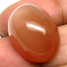 Large 22.8Ct Natural Pink Moonstone Oval Cabochon Fine Gemstone - £35.01 GBP