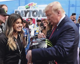 Autographed Hailie Deegan 2020 Daytona 500 Race President Donald Trump (Pre-Race - £71.91 GBP