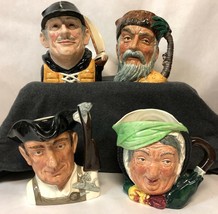 Collection of 6” Royal Doulton Character Mugs: Gamp, Crusoe, Gunsmith, Yachtsman - $334.65