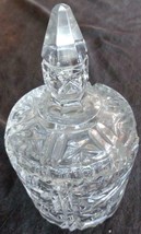 Vintage Pressed Glass Covered Sugar Bowl - Vgc - Lovely Ornate Pattern - Pretty - £23.80 GBP