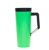 Starbucks Kelly Green Vacuum Stainless Steel Tumbler Clip Handle 16 OZ T... - £46.33 GBP