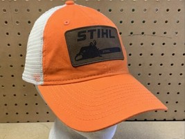 STIHL Hat adjustable, Mesh Back Orange Hat. By STIHL Outfitters - $12.35